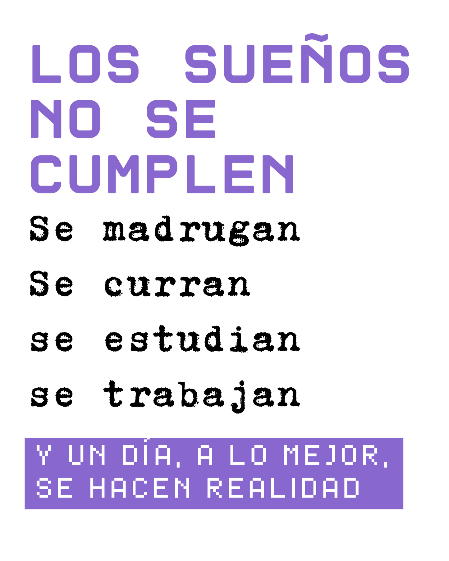 Los sueños no se cumplen
